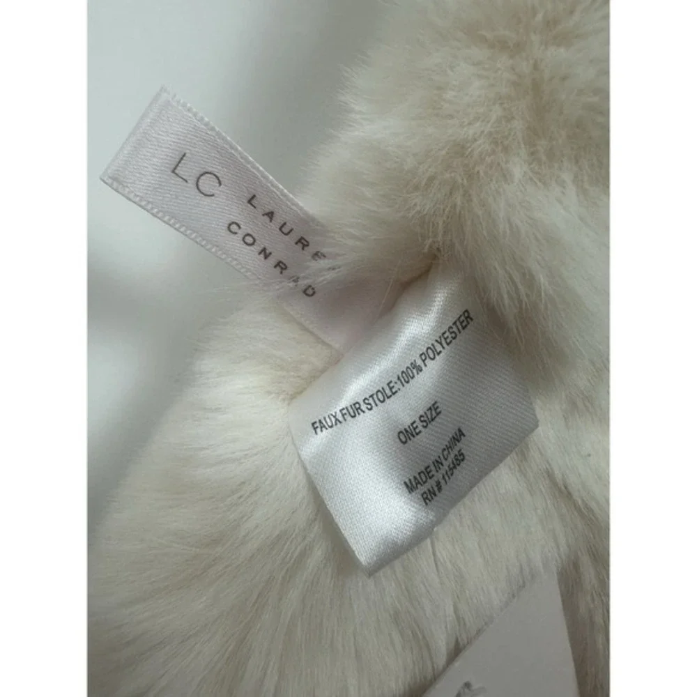 New Lauren Conrad Faux Fur Thick‎ Plush Neck Warmer Ivory